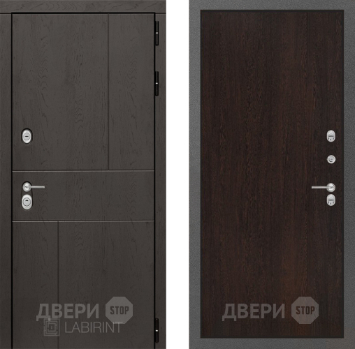 Входная металлическая Дверь Лабиринт (LABIRINT) Urban 05 Венге в Жуковский