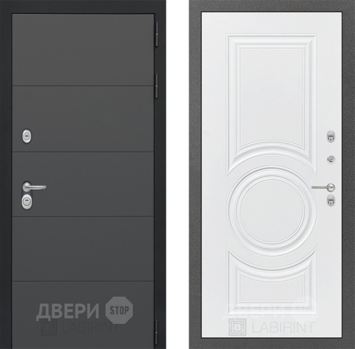 Дверь Лабиринт (LABIRINT) Art 23 Белый софт в Жуковский