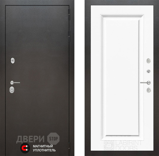 Дверь Лабиринт (LABIRINT) Silver 27 Белый (RAL-9003) в Жуковский