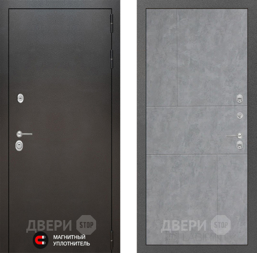 Входная металлическая Дверь Лабиринт (LABIRINT) Silver 21 Бетон светлый в Жуковский