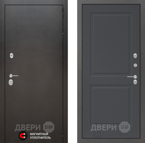 Входная металлическая Дверь Лабиринт (LABIRINT) Silver 11 Графит софт в Жуковский