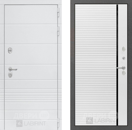 Дверь Лабиринт (LABIRINT) Трендо 22 Белый софт в Жуковский