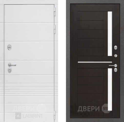 Входная металлическая Дверь Лабиринт (LABIRINT) Трендо 02 Венге в Жуковский