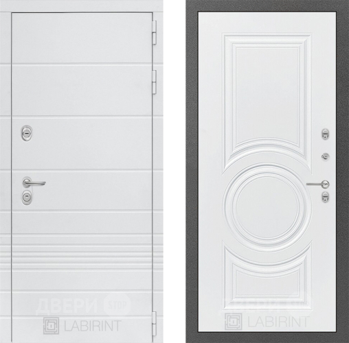 Дверь Лабиринт (LABIRINT) Трендо 23 Белый софт в Жуковский