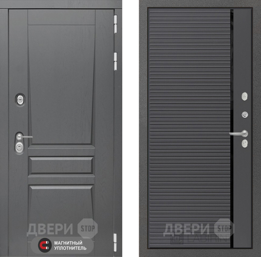 Входная металлическая Дверь Лабиринт (LABIRINT) Платинум 22 Графит софт в Жуковский