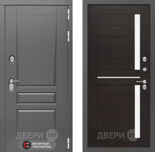 Входная металлическая Дверь Лабиринт (LABIRINT) Платинум 02 Венге в Жуковский
