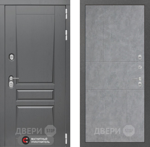 Входная металлическая Дверь Лабиринт (LABIRINT) Платинум 21 Бетон светлый в Жуковский