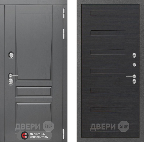 Входная металлическая Дверь Лабиринт (LABIRINT) Платинум 14 Эковенге поперечный в Жуковский