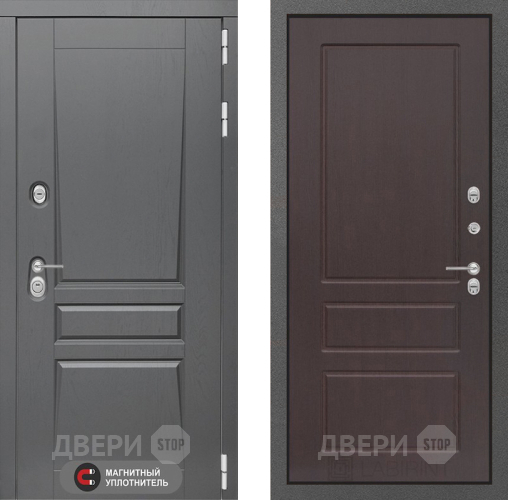 Входная металлическая Дверь Лабиринт (LABIRINT) Платинум 03 Орех премиум в Жуковский
