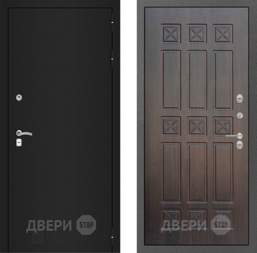 Входная металлическая Дверь Лабиринт (LABIRINT) Classic шагрень черная 16 VINORIT Алмон 28 в Жуковский