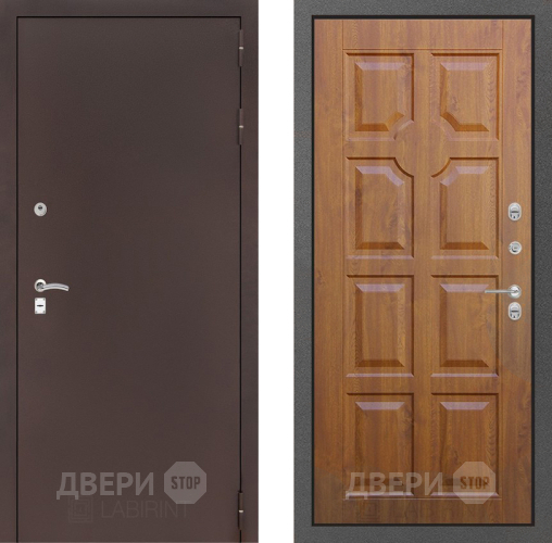 Входная металлическая Дверь Лабиринт (LABIRINT) Classic антик медь 17 Дуб золото в Жуковский
