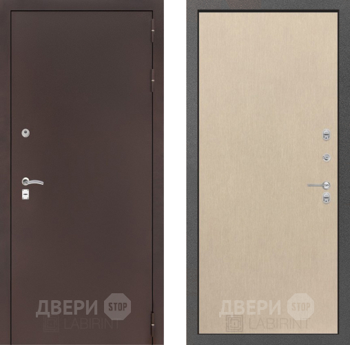Входная металлическая Дверь Лабиринт (LABIRINT) Classic антик медь 05 Венге светлый в Жуковский