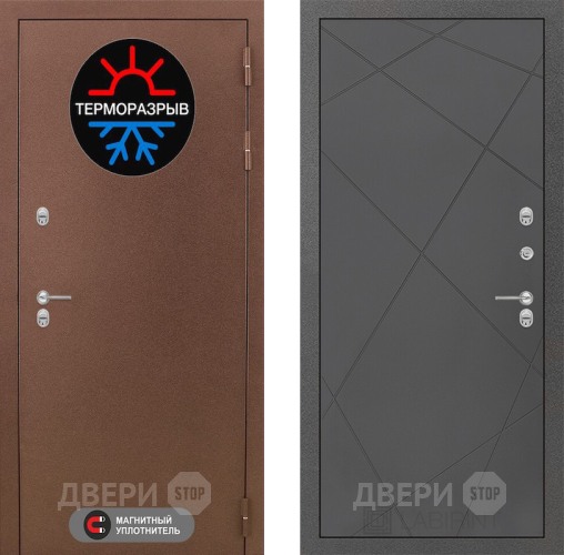 Дверь Лабиринт (LABIRINT) Термо Магнит 24 Графит софт в Жуковский