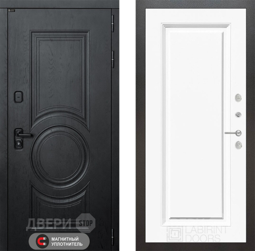 Дверь Лабиринт (LABIRINT) Гранд 27 Белый (RAL-9003) в Жуковский