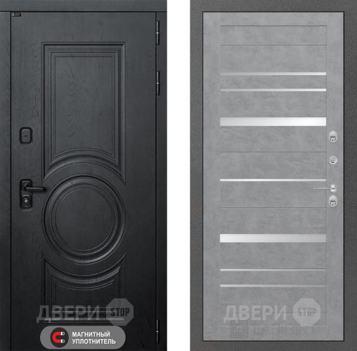 Входная металлическая Дверь Лабиринт (LABIRINT) Гранд 20 Бетон светлый в Жуковский