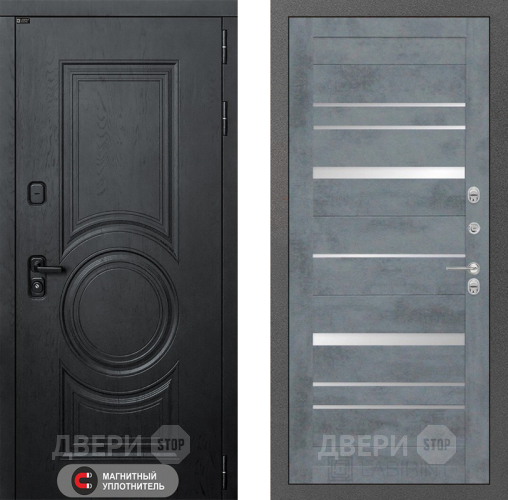 Входная металлическая Дверь Лабиринт (LABIRINT) Гранд 20 Бетон темный в Жуковский