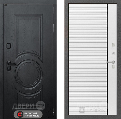 Входная металлическая Дверь Лабиринт (LABIRINT) Гранд 22 Белый софт в Жуковский