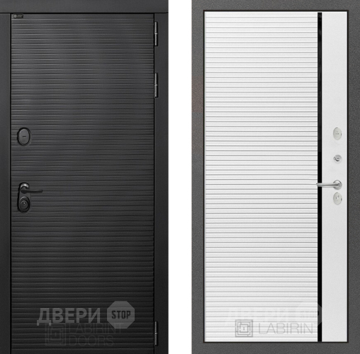 Входная металлическая Дверь Лабиринт (LABIRINT) Вулкано 22 Белый софт в Жуковский