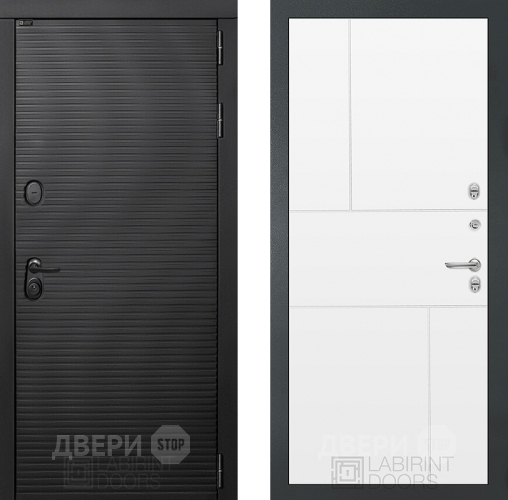 Входная металлическая Дверь Лабиринт (LABIRINT) Вулкано 21 Белый софт в Жуковский