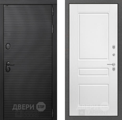 Дверь Лабиринт (LABIRINT) Вулкано 03 Белый софт в Жуковский