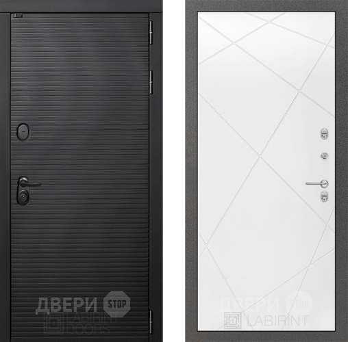 Входная металлическая Дверь Лабиринт (LABIRINT) Вулкано 24 Белый софт в Жуковский