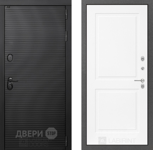 Входная металлическая Дверь Лабиринт (LABIRINT) Вулкано 11 Белый софт в Жуковский