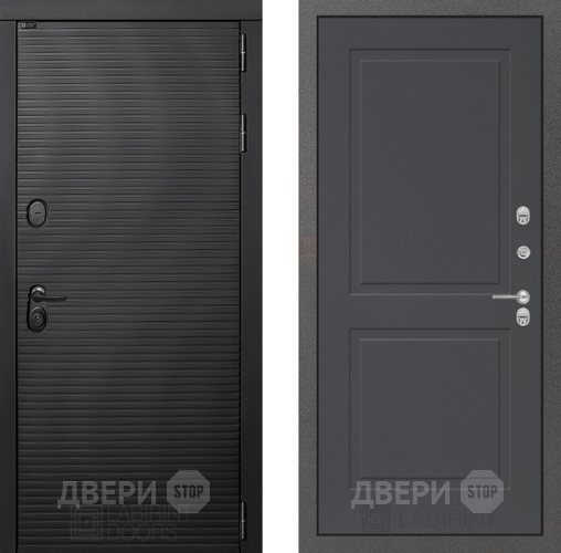 Входная металлическая Дверь Лабиринт (LABIRINT) Вулкано 11 Графит софт в Жуковский