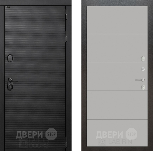 Входная металлическая Дверь Лабиринт (LABIRINT) Вулкано 13 Грей софт в Жуковский
