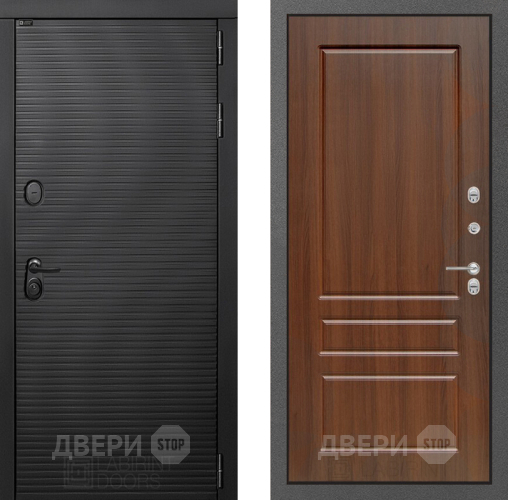 Входная металлическая Дверь Лабиринт (LABIRINT) Вулкано 03 Орех бренди в Жуковский