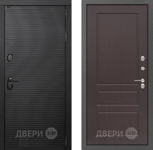 Входная металлическая Дверь Лабиринт (LABIRINT) Вулкано 03 Орех премиум в Жуковский