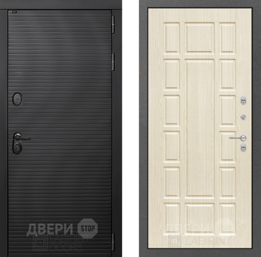 Входная металлическая Дверь Лабиринт (LABIRINT) Вулкано 12 Беленый дуб в Жуковский