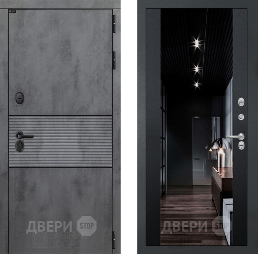 Дверь Лабиринт (LABIRINT) Инфинити Зеркало Максимум с тонировкой Черный кварц в Жуковский