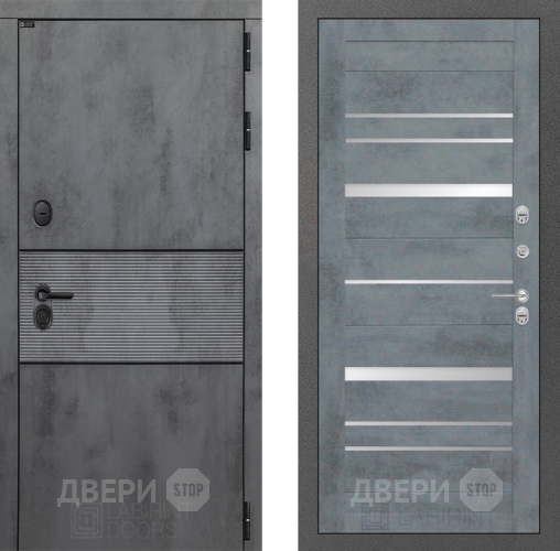 Входная металлическая Дверь Лабиринт (LABIRINT) Инфинити 20 Бетон темный в Жуковский