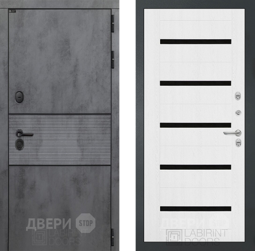 Входная металлическая Дверь Лабиринт (LABIRINT) Инфинити 01 Белое дерево в Жуковский