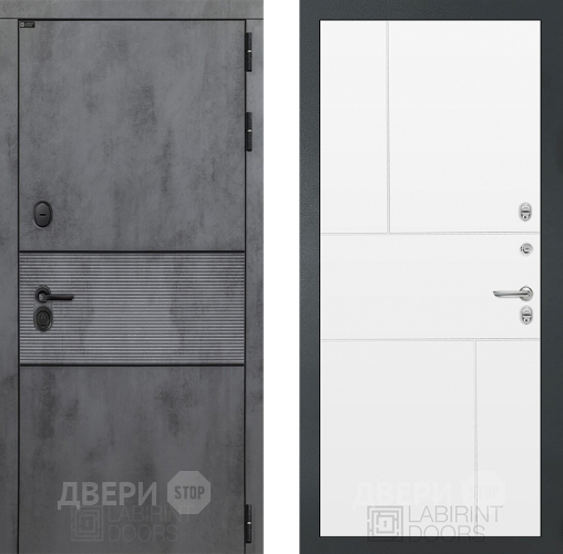 Входная металлическая Дверь Лабиринт (LABIRINT) Инфинити 21 Белый софт в Жуковский