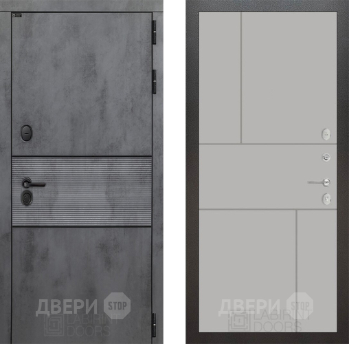 Входная металлическая Дверь Лабиринт (LABIRINT) Инфинити 21 Грей софт в Жуковский