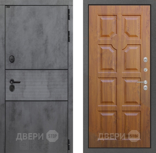 Входная металлическая Дверь Лабиринт (LABIRINT) Инфинити 17 Дуб золото в Жуковский
