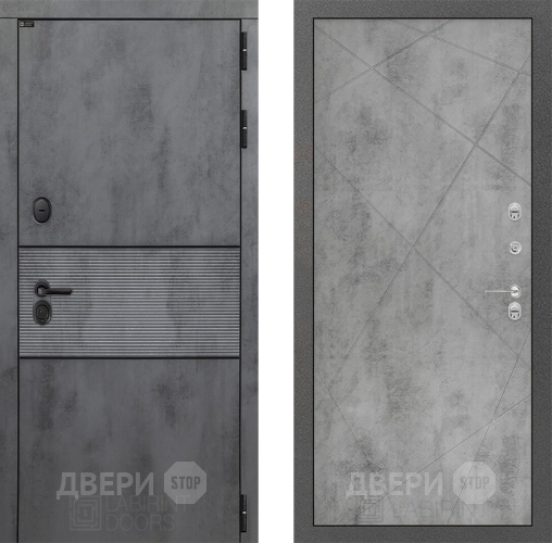 Входная металлическая Дверь Лабиринт (LABIRINT) Инфинити 24 Бетон светлый в Жуковский