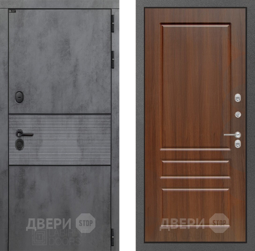 Входная металлическая Дверь Лабиринт (LABIRINT) Инфинити 03 Орех бренди в Жуковский