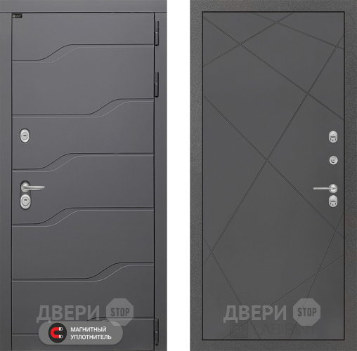 Входная металлическая Дверь Лабиринт (LABIRINT) Ривер 24 Графит софт в Жуковский