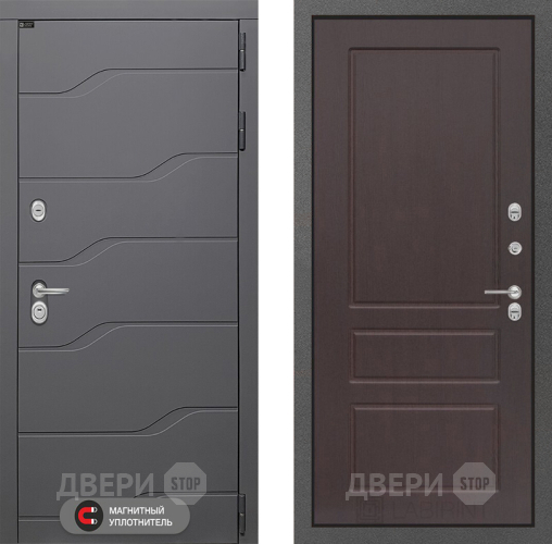 Входная металлическая Дверь Лабиринт (LABIRINT) Ривер 03 Орех премиум в Жуковский