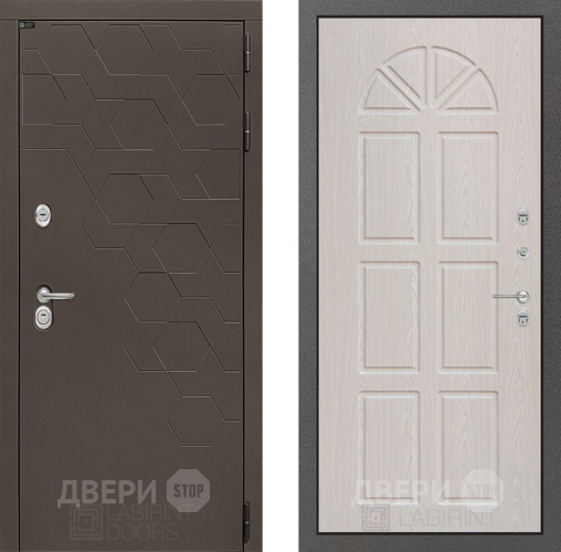 Входная металлическая Дверь Лабиринт (LABIRINT) Смоки 15 VINORIT Алмон 25 в Жуковский