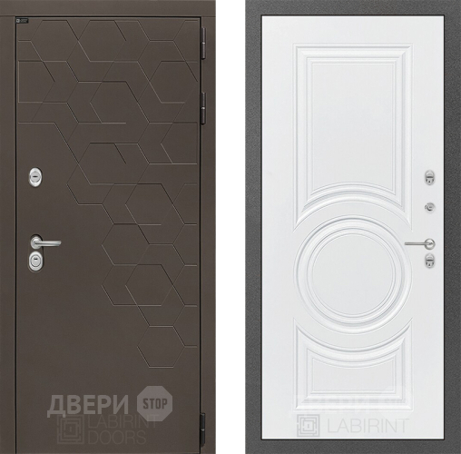 Дверь Лабиринт (LABIRINT) Смоки 23 Белый софт в Жуковский