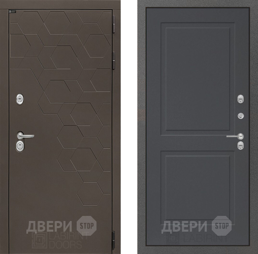 Входная металлическая Дверь Лабиринт (LABIRINT) Смоки 11 Графит софт в Жуковский