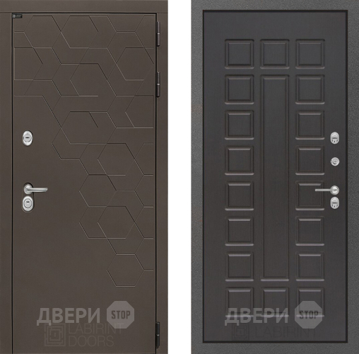 Входная металлическая Дверь Лабиринт (LABIRINT) Смоки 04 Венге в Жуковский