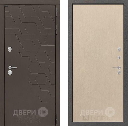 Входная металлическая Дверь Лабиринт (LABIRINT) Смоки 05 Венге светлый в Жуковский