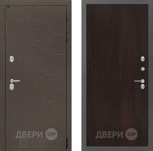 Входная металлическая Дверь Лабиринт (LABIRINT) Смоки 05 Венге в Жуковский