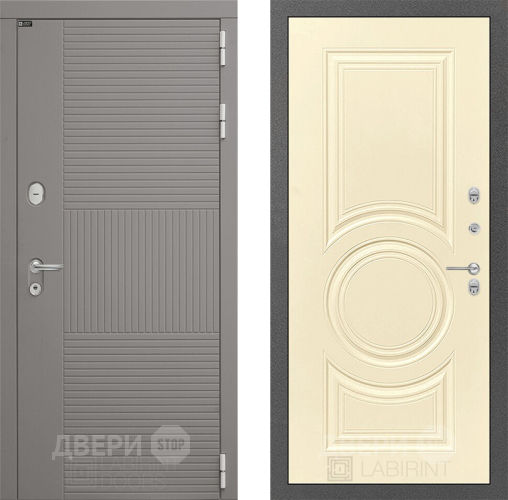 Входная металлическая Дверь Лабиринт (LABIRINT) Формо 23 Шампань в Жуковский