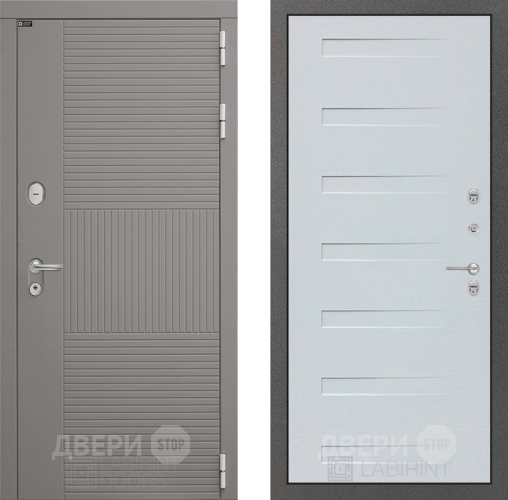 Входная металлическая Дверь Лабиринт (LABIRINT) Формо 14 Дуб кантри белый горизонтальный в Жуковский