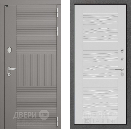 Входная металлическая Дверь Лабиринт (LABIRINT) Формо 06 Белое дерево в Жуковский